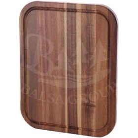 Resim Balsa Akasya Kahverengi Servis Tepsisi 40x30x2 Cm 