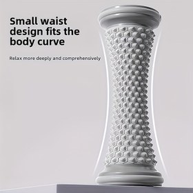 Resim 1 Adet Awaoko Ayak Masaj Rulosu Hız Kontrollü - Yoga & Fitness için Dokulu Derin Doku Tasarımı, Kompakt Ergonomik Vücut Eğrisi, Evde Fitness İyileşmesi ve Kas Gevşetme için Dayanıklı Plastik, Ev Fitness Aksesuarı, Taşınabilir Masaj Cihazı 
