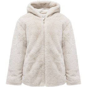 Resim NKFMILA JACKET W HOOD PB GRI Kız Çocuk Mont 