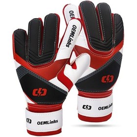 Resim Neevoyu Kadro Çocuk Kaleci Eldiveni Kırmızı 7 Numara 17-18cm Lateks+pu Malzeme Kırmızı 