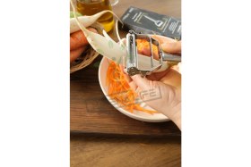 Resim Milena Life Pratik Paslanmaz Çelik Turbo Jülyen Meyve Sebze Soyucu Kesici Doğrayıcı Mutfak Gereçleri 