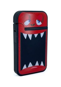 Resim Zengaz Cool Tasarım Jet Alev Çakmak - Red Monster Siyah 
