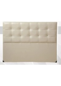 Resim Bengi Ticaret Başlık Alc Çiğdem Model 120 cm Deri Kumaş Modern Krem Renk Kapitone El Yapımı 