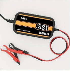 Resim Xuweiwei Eafc 12v Tam Otomatik Dijital Ekranli Araba Pil Şarj Cihazı 2a Kurşunlu Pil Kamyon Motosiklet 