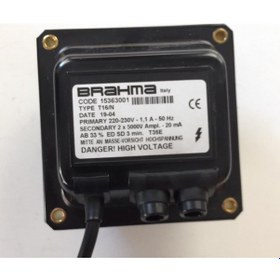 Resim Brahma T16/n Sargılı Ateşleme Transformatörü 15363001 220-230v 1. 