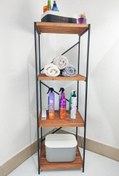 Resim Ahşap Metal Çok Amaçlı 3 Katlı Banyo Düzenleyici Organizer - MRZ-01 - HYT Digithome