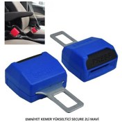 Resim Emniyet Kemer Yükseltici Secure Mavi 2 Adet 