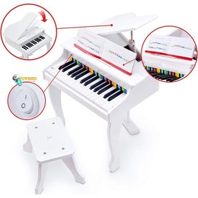 Resim Hape Deluxe Grand Elektronik Piyano-Beyaz 