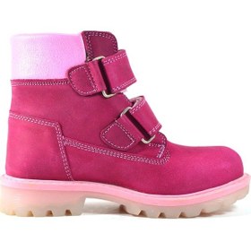 Resim Toddler T.1021 Hakiki Yağlı Deri Fuşya Kız Çocuk Bot Fuşya 