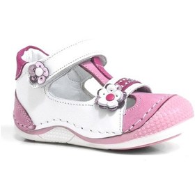 Resim Pembe Hakiki Deri Cırtlı Yazlık Kız Bebek Ayakkabı (264728742) Pembe 