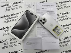 Resim Apple iPhone 15 Pro Max İkinci El TR | 256 GB | Beyaz İkinci El 11 AY GARANTİLİ NOKTA HATASIZ İPHONE 15PRO MAX 256BEYAZ AKDENİZ2