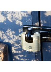 Resim Yale 70mm Oval Kayar Pimli Pirinç Asma Kilit - Blister - Y114B/70/113/1 