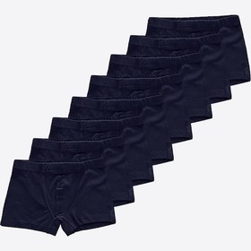 Resim Malabadi Erkek Çocuk Lacivert 8'li Paket Pamuk Elastan Boxer 8m209 