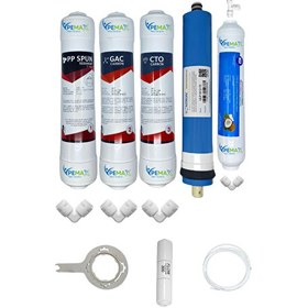 Resim Pemax Water Solutions Kapalı Kasa Su Arıtma Cihazlarına Ecomax 5'li Vontron Mebran Mineralli Tatlandırıcı 