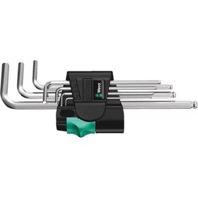 Resim Wera 950/7 Hex-plus 1 Allen Anahtar Set, Metrik, Krom Kaplama 