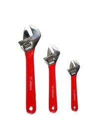 Resim 3 Lü Kurbağacık Anahtar Seti 8" 10" 12" Ayarlı İngiliz Anahtarı N11.12024 