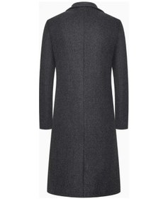 Resim Klasik İş Gündelik Moda Diz Boyu Erkek Trençkotu Haki 