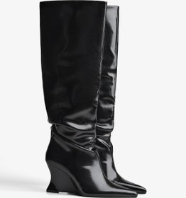 Resim Bershka Topuklu dolgu topuklu çizme 