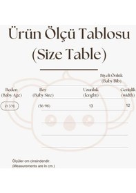 Resim Avokado Nakışlı Biyeli Bebek Önlüğü 0-3 Ay 