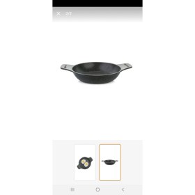 Resim Kendinden Saplı 18 cm Gri Güveç Sahan, Şık ve Kullanışlı Mutfak Gereci 