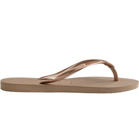 Resim Havaianas Slim Crystal Çocuk Kahverengi Terlik 
