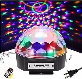 Resim Disko Topu Işıklı Küre Mp3 Çalar Bluetooth Hoparlör 
