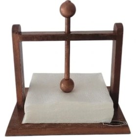 Resim Masalsı Store Dekoratif Bronz Eskitme Desenli Peçetelik 