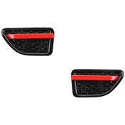 Resim Land Rover RR Sport (2010-2013) Arası Uyumlu Çamurluk Izgarası / Kırmızı - Siyah 