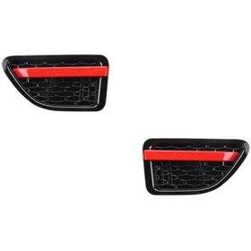 Resim Land Rover RR Sport (2010-2013) Arası Uyumlu Çamurluk Izgarası / Kırmızı - Siyah 
