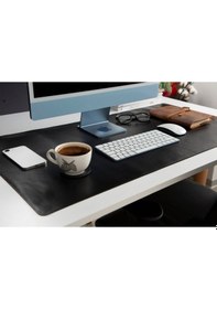 Resim Still & Silent - Noir Gerçek Deri Desk Mat Apple Uyumlu MacBook Altlığı 