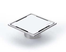Resim Sukar Line/9 Plain Izgaralı Paslanmaz Çelik Kasalı Yer Süzgeci - 15x15 cm 