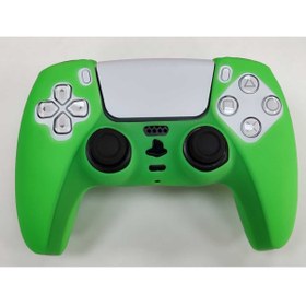 Resim Star Game Yeşil Ps5 Kolu Uyumlu Silikon Kılıf - Playstation 5 Dualsense Silicone Case 