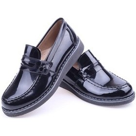 Resim Sema Kids 1674 Erkek Çocuk Parlak Babet Ayakkabı 