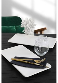 Resim Keramika Mat Beyaz Siera Kayık Tabak 33 Cm 2 Adet 7694902739703 