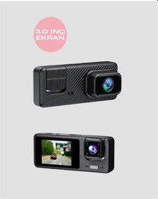 Resim Mey İthalat 1080p 3 Kameralı Araç Dvr -q301 