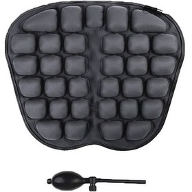 Resim Novahub Araba Ofis Şişme Hava Yastığı Koltuk Minderi Manuel Şişirme Siyah Diğer 