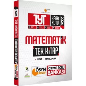 Resim 2026 YKS TYT Kara Kutu Matematik TEK KİTAP ÖSYM Arşiv Çıkmış Soru Bankası Özetli Dijital Çözümlü 