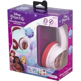 Resim Volkano Kablolu Kulaklık Disney Prıncess Çocuk Kulaklığı Lisanslı DY-6513-PR2 5 Adet Sticker Ile Birlikte 