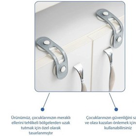 Resim Babyjem Mini Çok Amaçlı Bebek Emiyet Kiliti 2 Adet Gri 