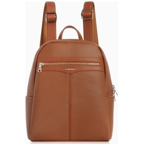 Resim Cengiz Pakel Kadın Lacoste Kumaş Sırt Çantası - 7368l - Taba Çok renkli 