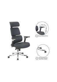 Resim Casella Zopo Döşemeli Yönetici Koltuğu Ofi S Koltuğu Ergonomik, Şık Ve Fonksiyonel Siyah - Suni Deri 
