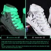 Resim 1 Çift Karanlıkta Parlayan Ayakkabı Bağcıkları, Unisex Spor Ayakkabı Bağcıkları, Neon, Parti Dans Kıyafetleri için Uygun, Noel, Cadılar Bayramı, Paskalya, Hanuka, Şükran Günü için Mükemmel, Noel için En İyi 