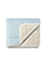 Resim Soğutucu Alez, Yatak Soğutucu Ve Isıtıcı Alez, Bej-mavi, 90x200 Cm Yatak Koruyucu Tek Kişilik 