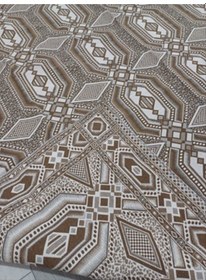 Resim Savan Dokuma Halı Örtüsü 6m² 200 300 Kale Kahve7 Kahverengi 