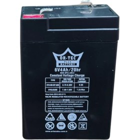 Resim Ortec Kuru Akü 6V 4Ah Siyah 