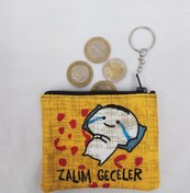 Resim MODAZEY Zalım Geceler Desenli Bozuk Para Cüzdanı 