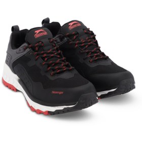Resim Slazenger Suya Dayanıklı Bağcıklı Erkek Outdoor Ayakkabı Siyah 