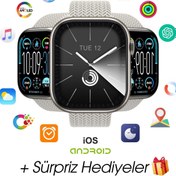 Resim Wearfitpro WEARFİT HK PRO + Akıllı Kol Saati Smart Watch Model:inç 45mm MİNİLED Ekran (GRİ) 