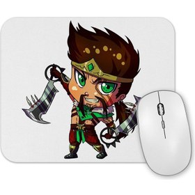 Resim Baskı Dükkanı Chibi Draven By Gamu Chan Mouse Pad 