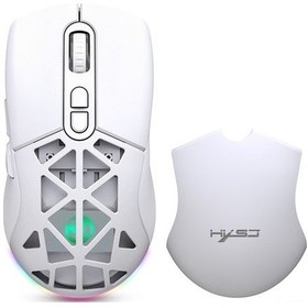 Resim Novahub Hxsj T26 Kablosuz Oyun Faresi: 4800 Dpı, Rgb Aydınlatma, Hızlı Şarj, 7 Tuşlu, Pc/mac Uyumlu, Optik, 001/ 001 